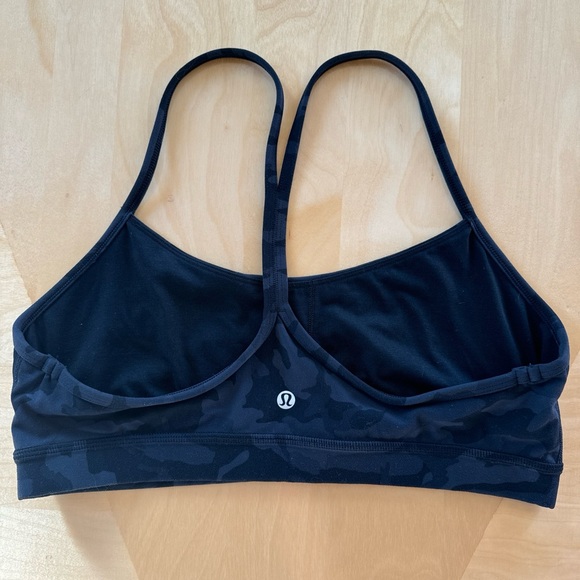 Lululemon Flow Y Bra *Nulu - Incognito Black Camo Multi Grey Size 12 - Picture 6 of 6